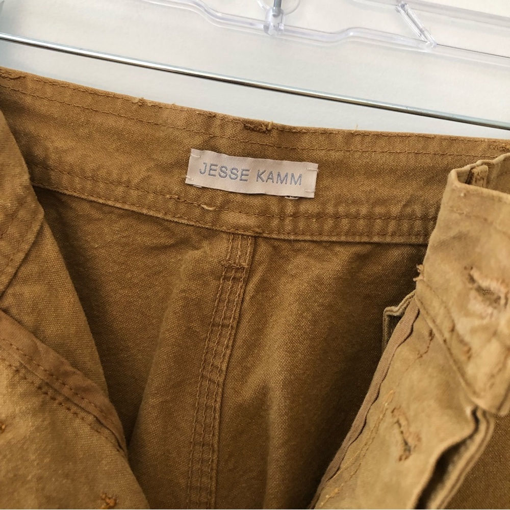 SOLD Jesse Kamm Sailor Canvas Pants Sz XL Wide Leg High Waisted - Picture 5 of 9